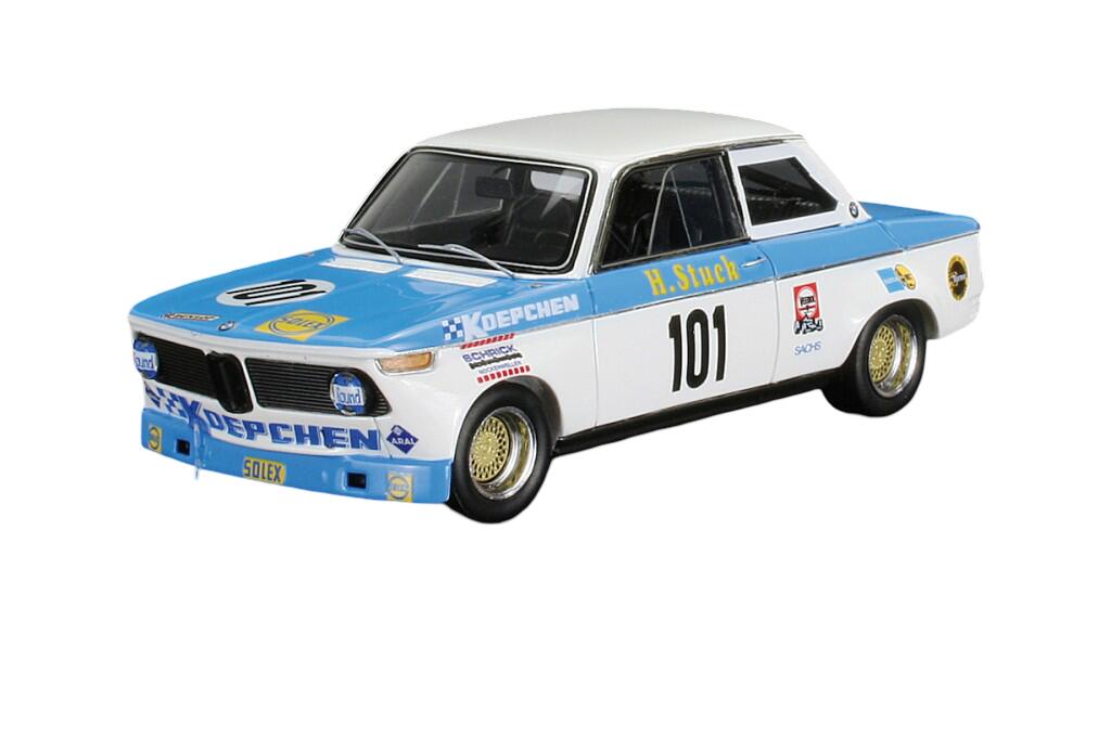 BMW 2002 Koepchen Tuning Solex #101 H.Stuck ADAC 白いこと/青色 / Spark 1/43 ミニカー