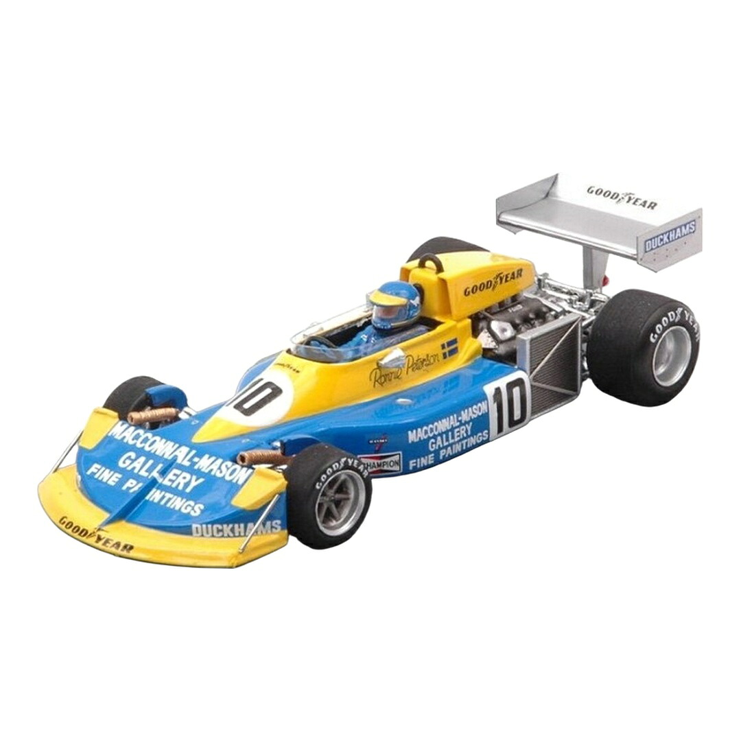 March行進曲 761 #10 1976 連合王国GP ロニー・ピーターソン 青色/黄色 / SPARK MODEL 1/43 ミニカー