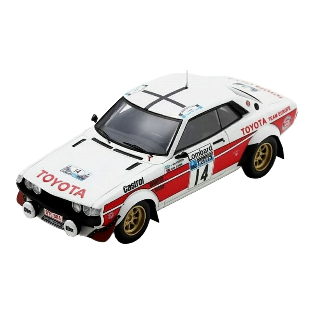 Toyotaトヨタ Celicaセリカ 2000 GT #14 1977 ロンバードRACラリー Walfridsson Jensen 白いこと / SPARK MODEL 1/4