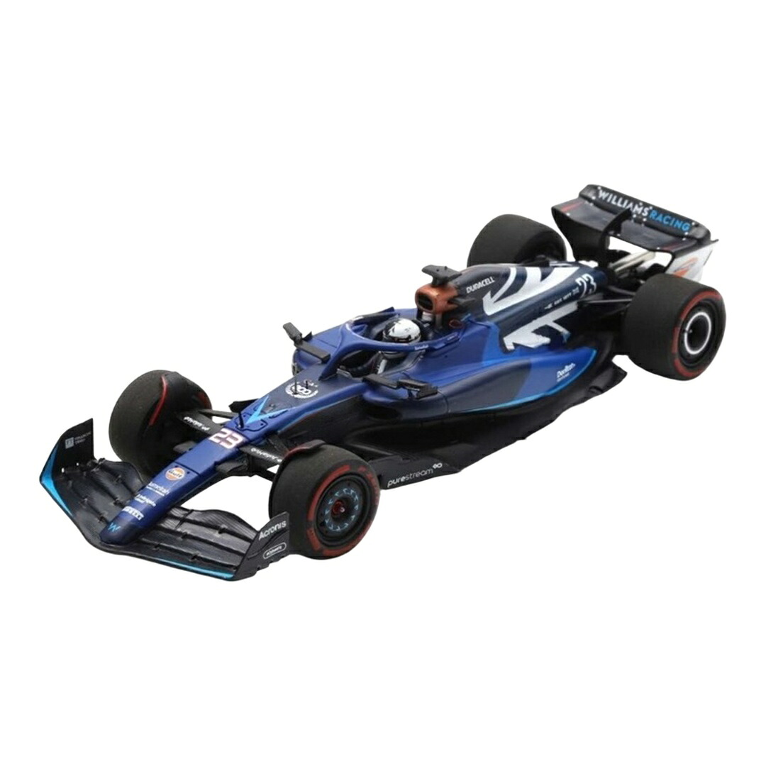Williamsウィリアムズ FW45 2023 青色 #23 800th Williams GP アレクサンダーアルボン / SPARK MODEL 1/43 ミニカー