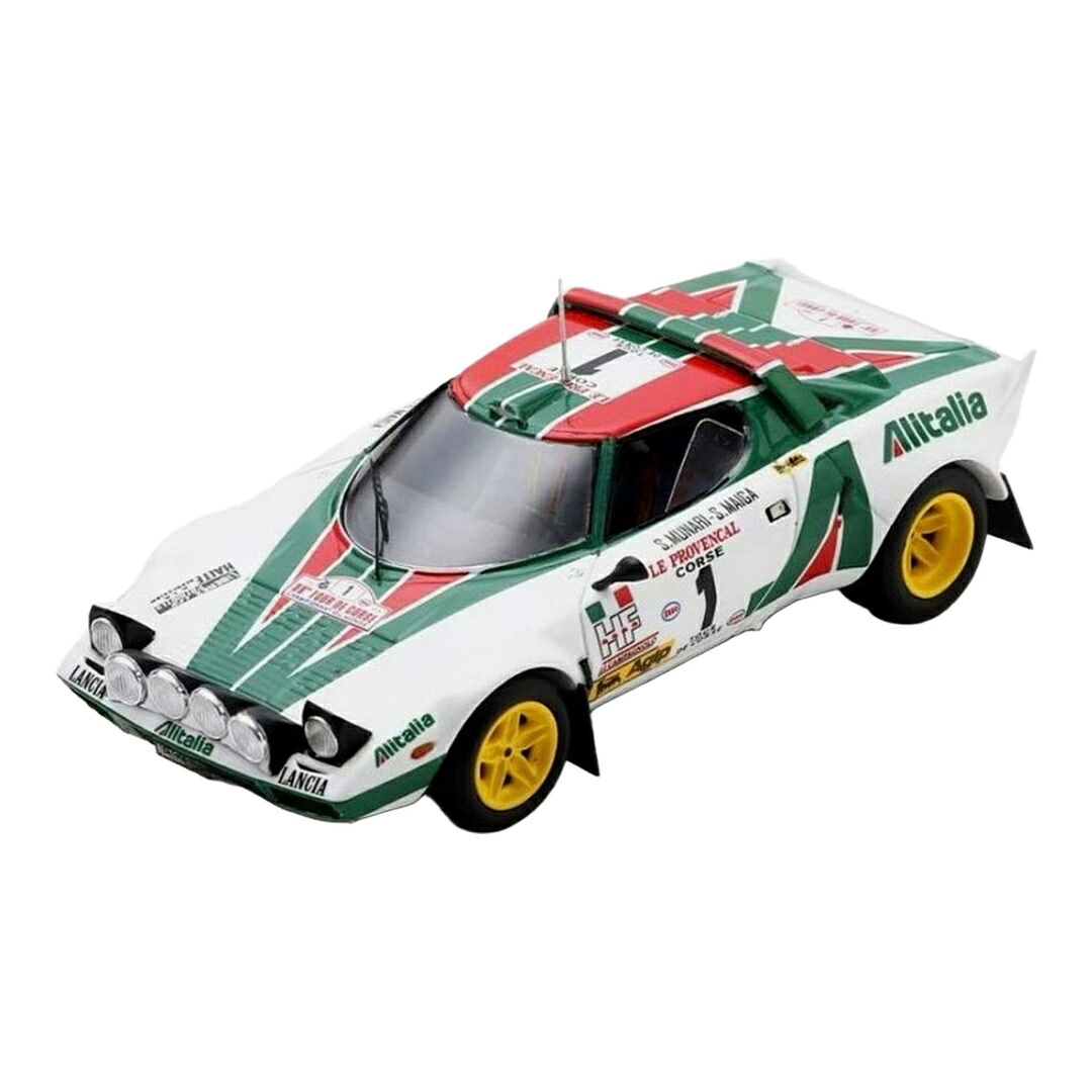Lanciaランチア Stratosストラトス HF #1 優勝 ツールドコルス 1976 Munari Maiga ホワイト / SPARK MODEL 1/43 ミニカー｜ラストホビー