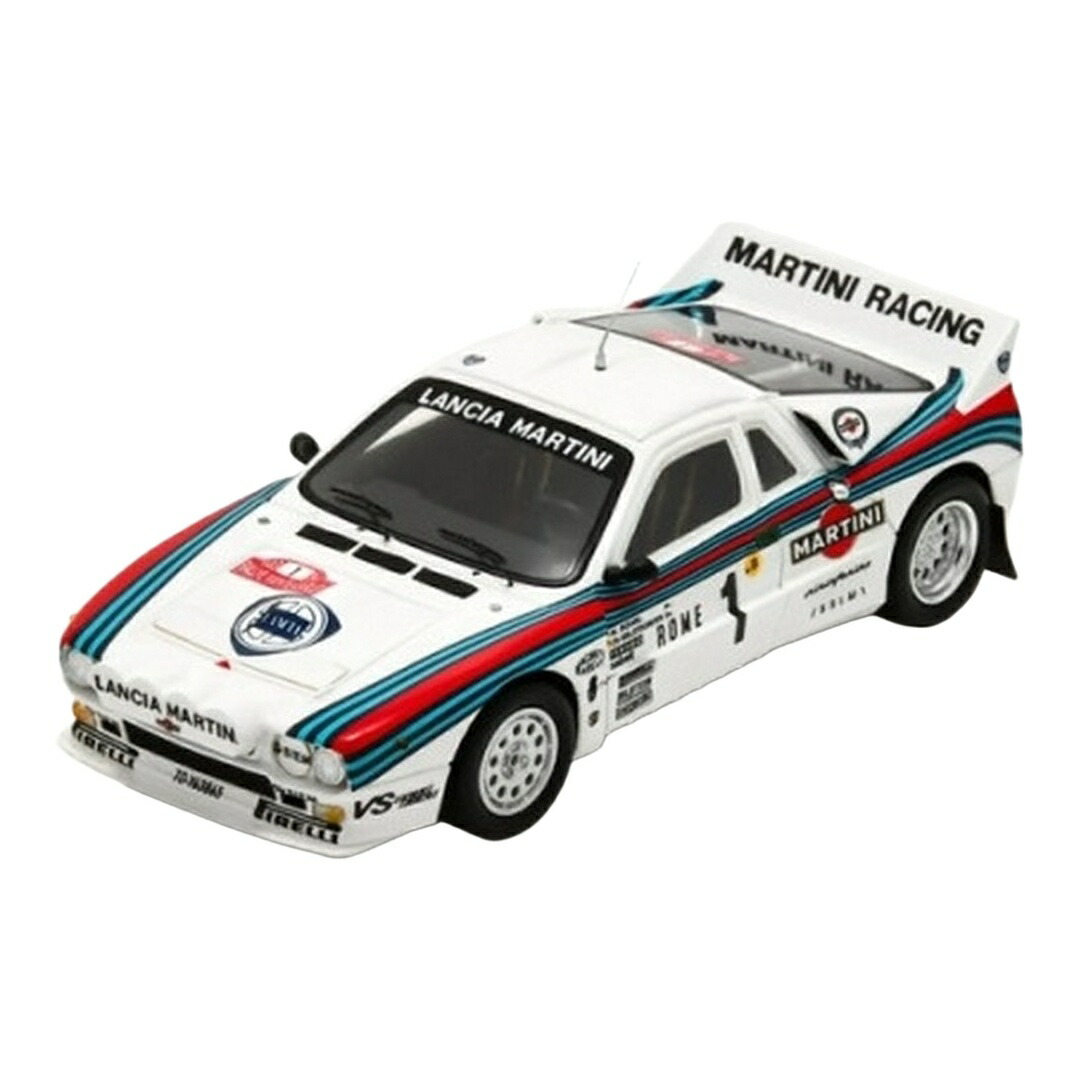 Lanciaランチア 037 ラリー #1 贏ち得る ラリーモンテカルロ 1983 Walter Rohrl 白いこと / SPARK MODEL 1/43 ミニカー