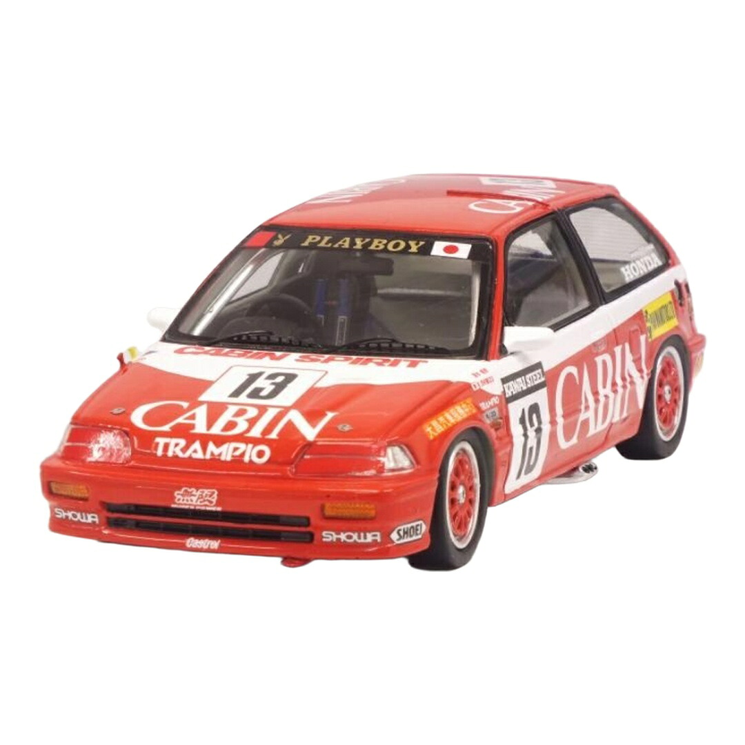 Hondaホンダ Civicシビック EF3 #13 1988 マカオギアレース 優勝車 清水和夫 レッド / SPARK MODEL 1/43 ミニカー｜ラストホビー