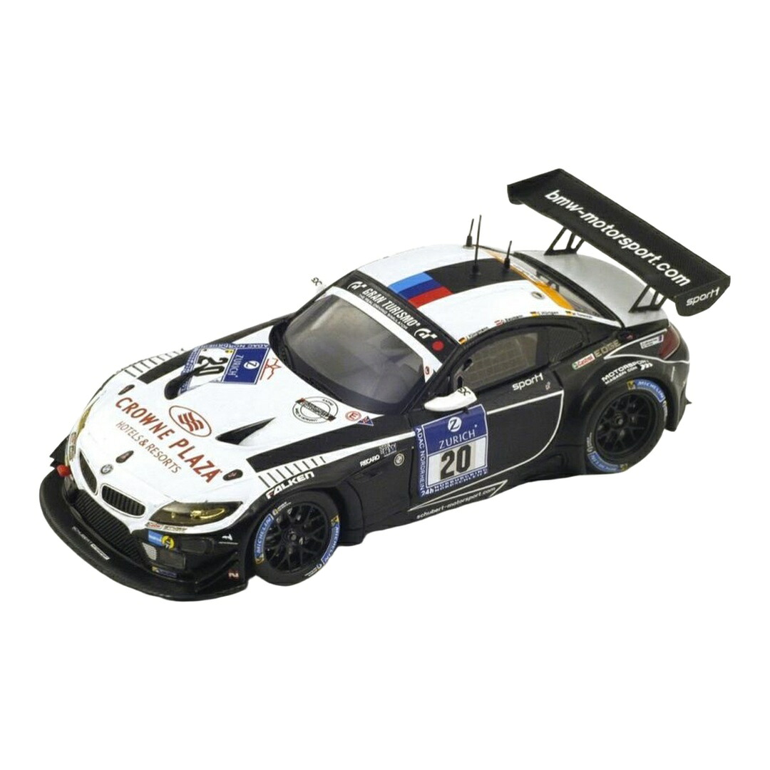 BMW Z4 GT3 #20 6位 ADAC ニュルブルクリンク24第四次元 2014 Sports Trophy Team Schubert / Spark 1/43 ミニカー