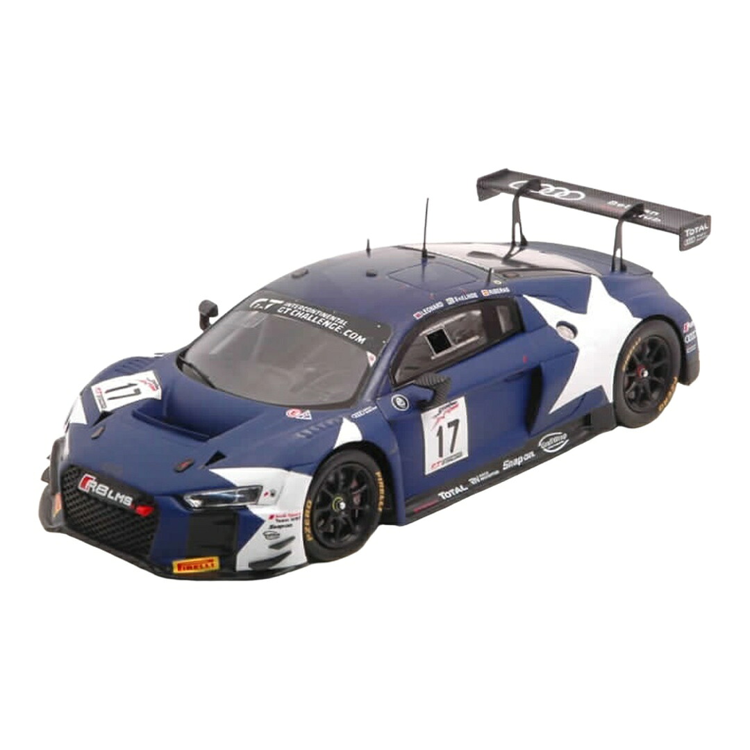 Audiアウディ R8 LMS 2018 青色/白いこと #17 8第四次元黄金州 V.d.Linde Riberas Leonard / SPARK MODEL 1/43