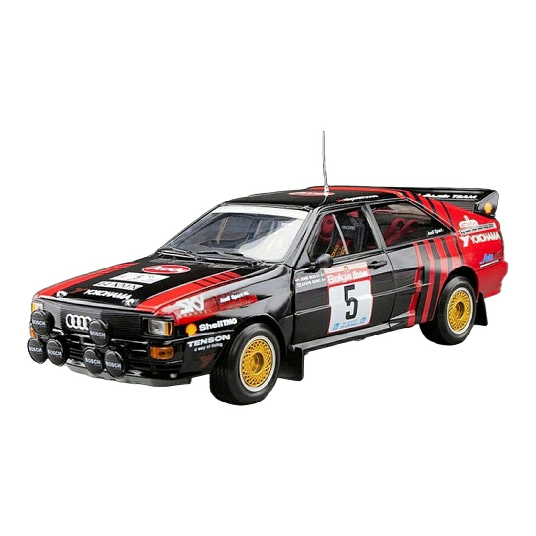 Audiアウディ Quattro A2 1986 黒いこと #5 ラリー Circuit des Ardennes / SUNSTAR 1/18 ミニカー