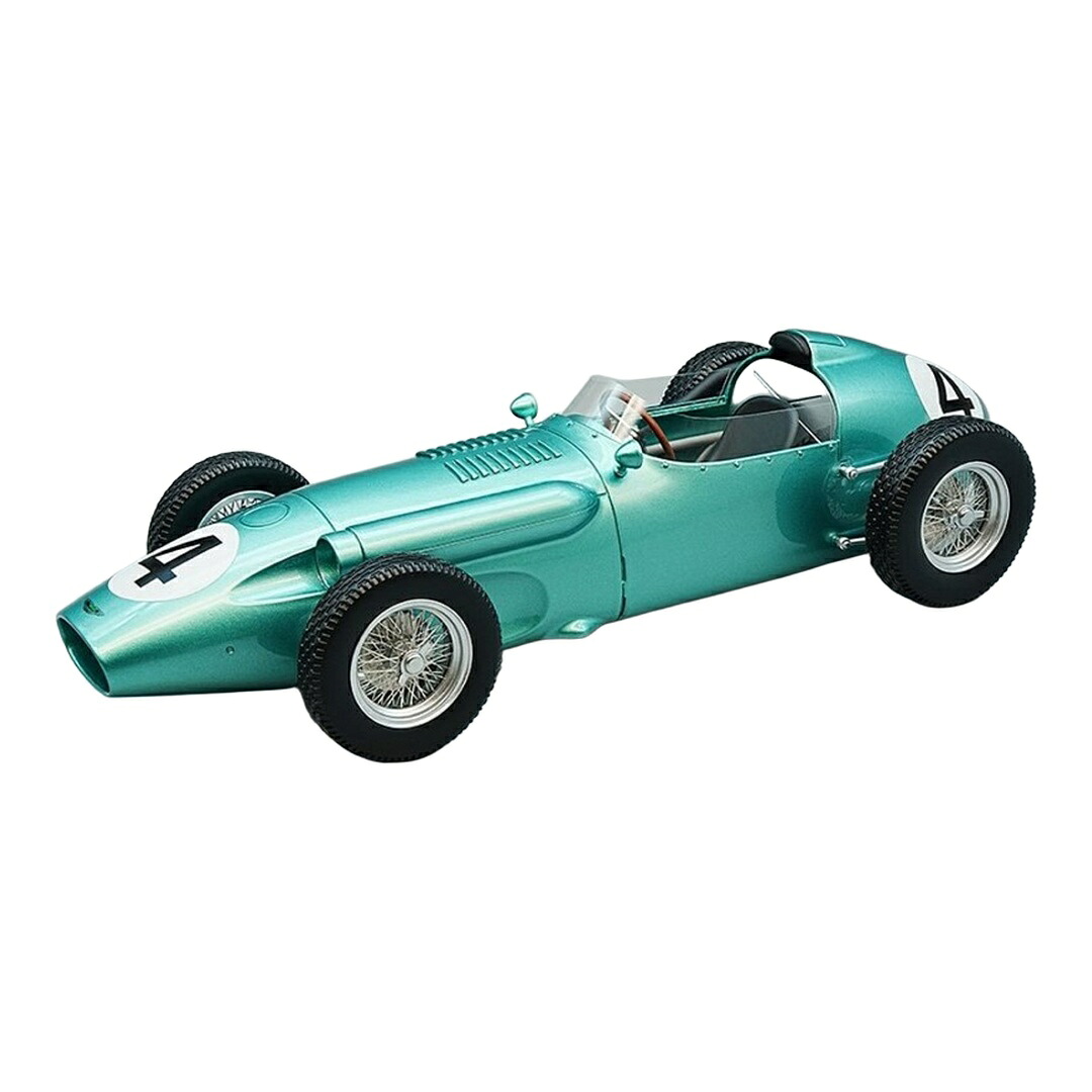 Astonアストンマーチン DBR4 #4 1959 しろがね色石ころ 世界的賞 キャロルシェルビー 緑であること / TECNOMODEL 1/18 ミニカー