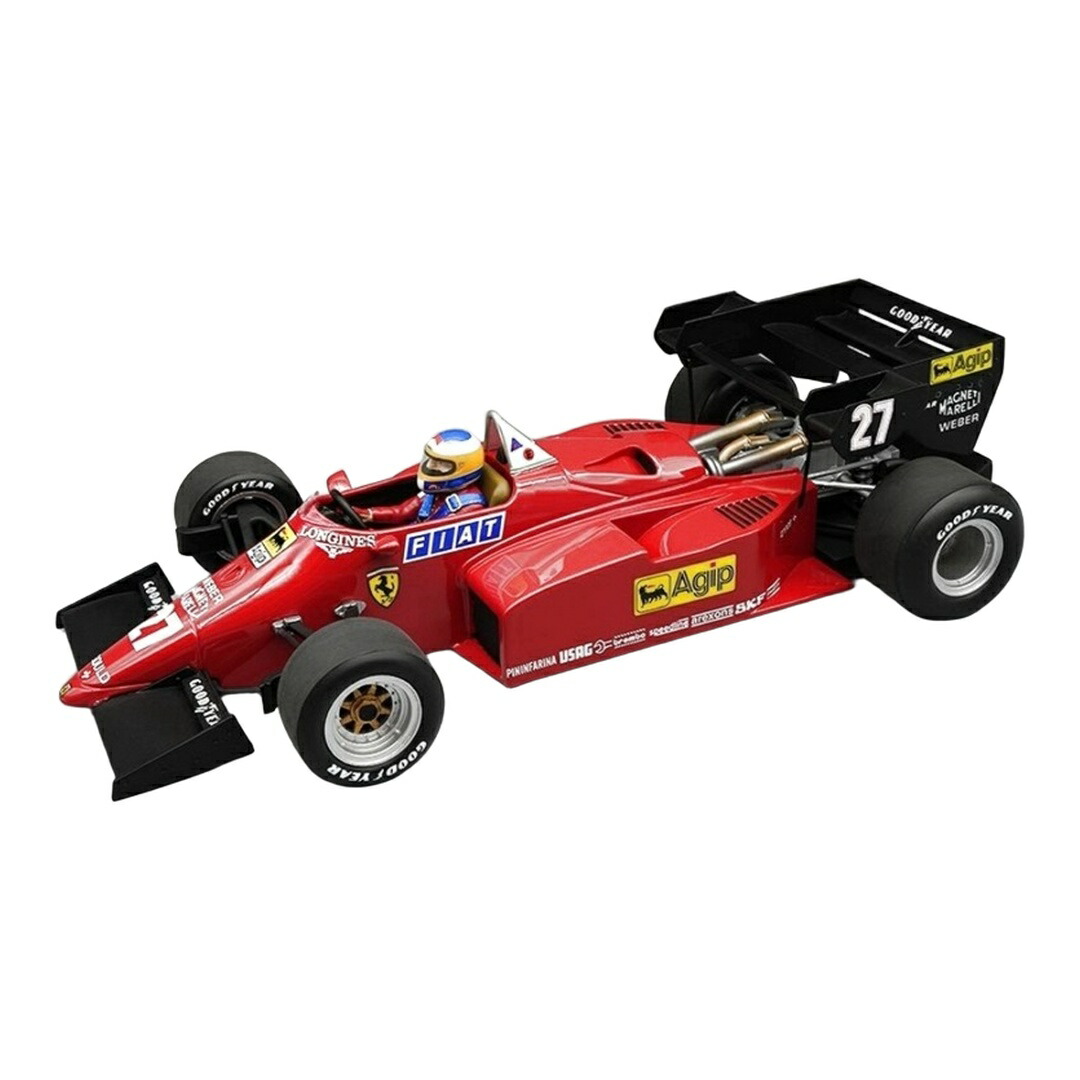 Ferrariフェラーリ 126 C4-M2 1984 赤いこと #27 ヨーロッパGP ミケーレ・アルボレート １番ウッド図形付 / TECNOMODEL 1/18 ミニカー