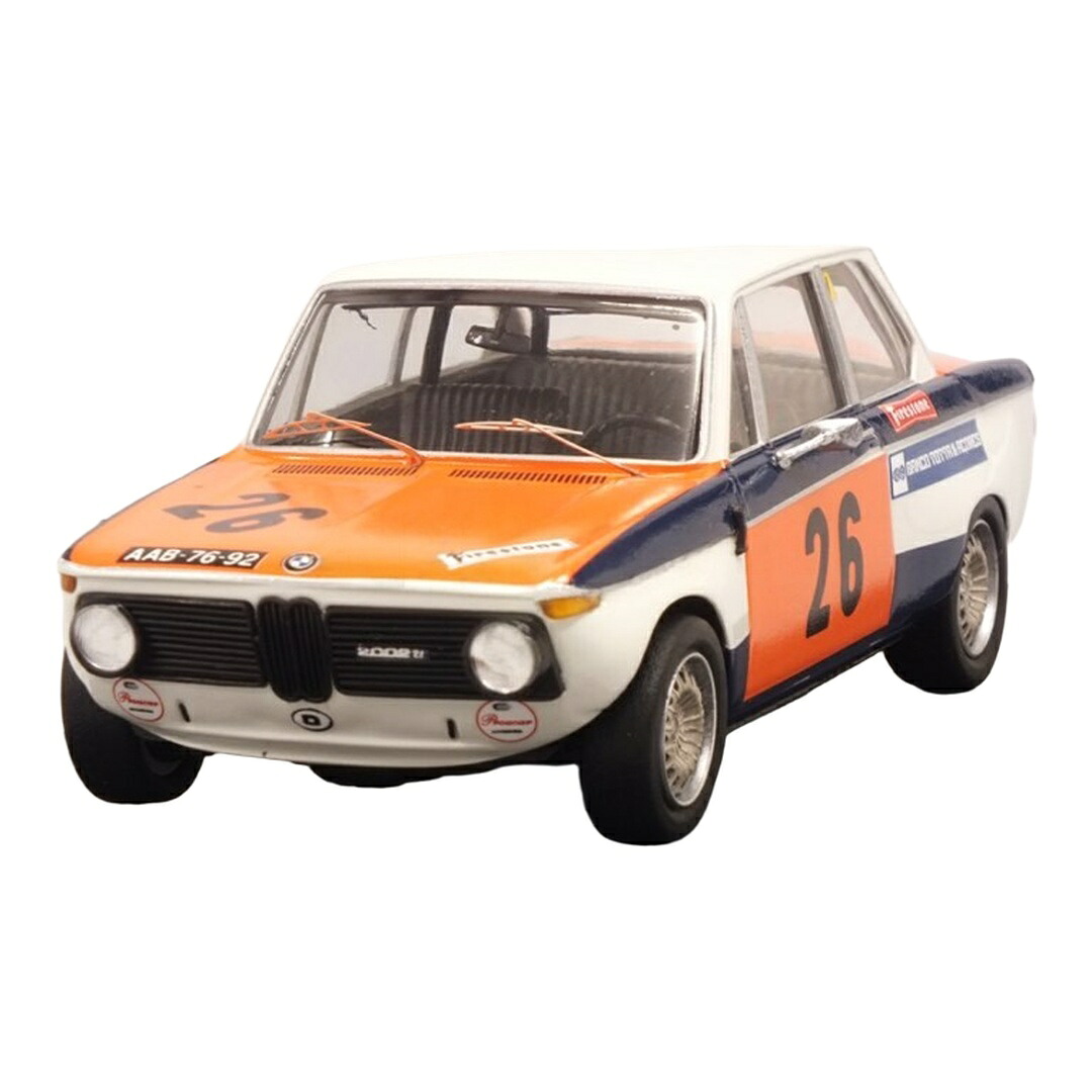 BMW 2002 TI #26 1972年 ヴィラレアル マリオ・デ・フィゲイレド 白いこと/オレンジ色/青色 / TROFEU 1/43 ミニカー