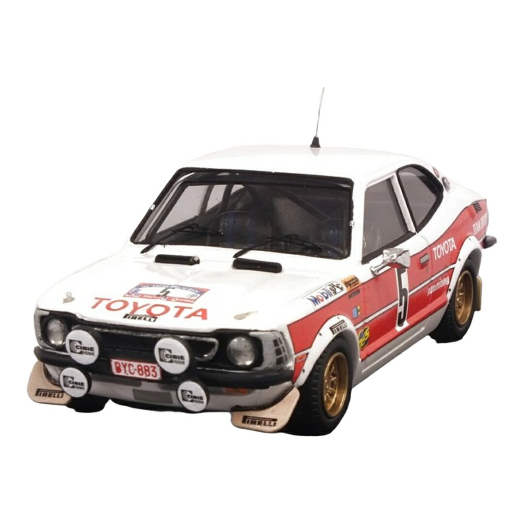 Toyotaトヨタ Corollaカローラ Levinレビン #5 1977 バルトラリー 贏ち得る車 Achim Warmbold / TROFEU 1/43 ミニカー