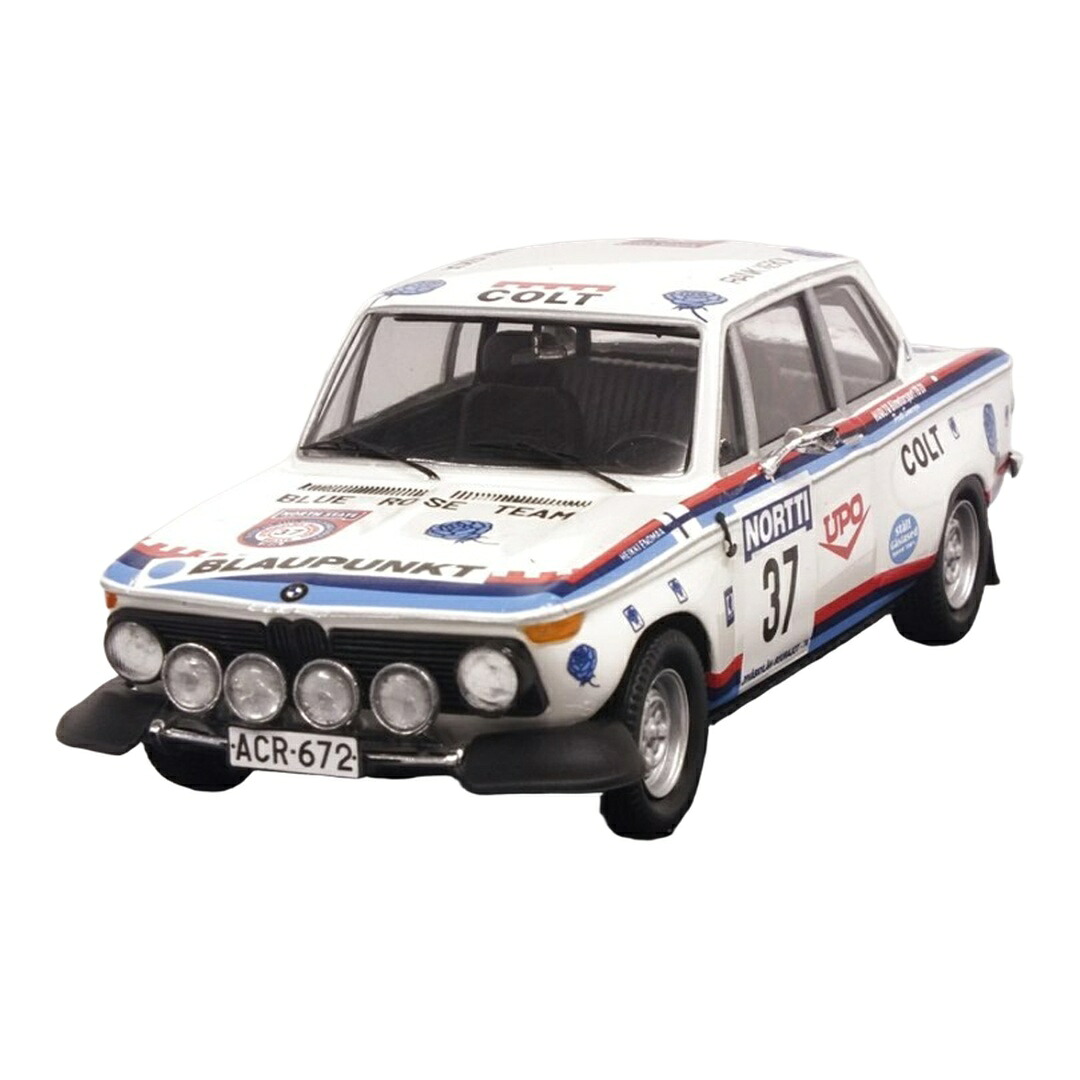 BMW 2002 #37 ラリー1000湖 1974 Enomaa Hankavaara ホワイト / TROFEU 1/43 ミニカー｜ラストホビー