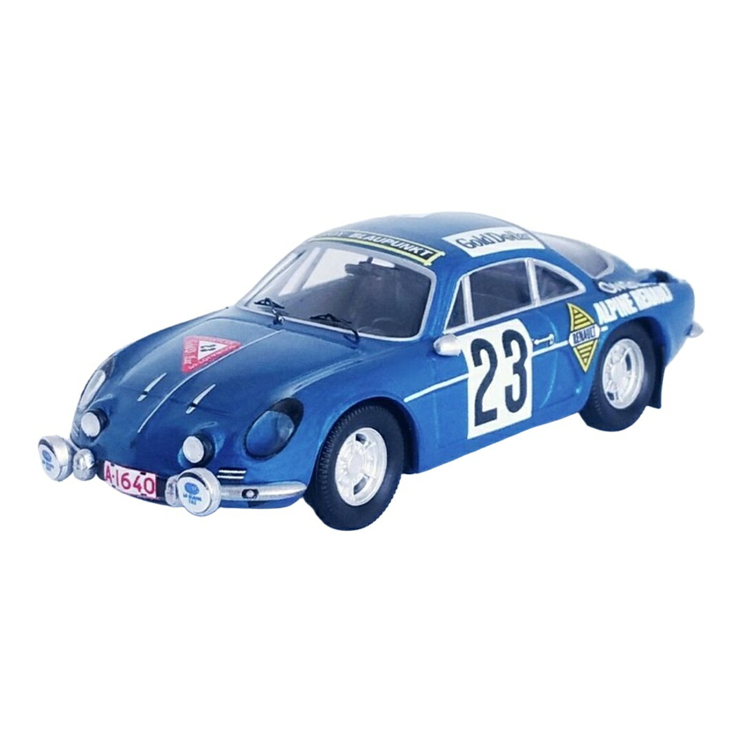 Alpineアルピーヌ A110 Renaultルノー 1969 青色 #23 1000湖ラリー / TROFEU 1/43 ミニカー
