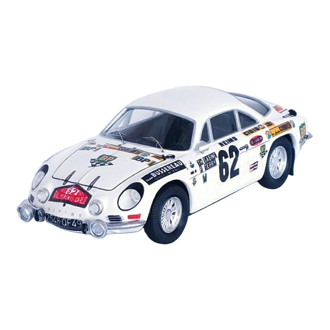 Alpineアルピーヌ A110 Renaultルノー 1973 ホワイト #62 ラリーモンテカルロ Sabine Terry / TROFEU 1/43 ミニカー|ラストホビー