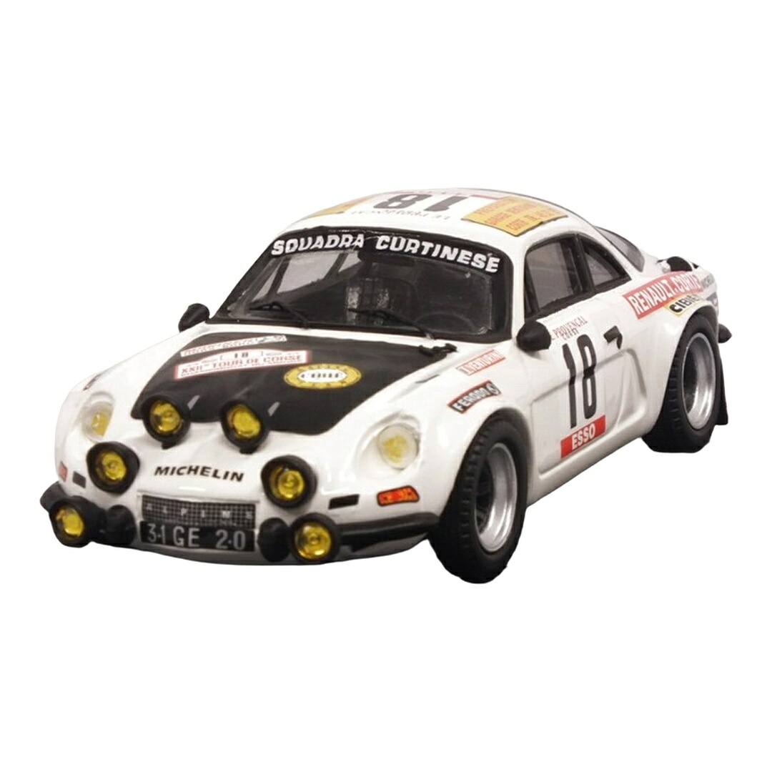 Alpineアルピーヌ A110 Renaultルノー 1978 #18 ツール・ド・コルス Venturini Simonini 白いこと / TROFEU 1/43 ミニカー
