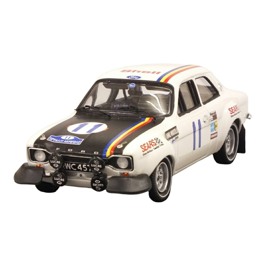 Fordジェラルド・r・フォード Escort附き添い Mk1 1972 白いこと #11 アクロポリスラリー / TROFEU 1/43 ミニカー