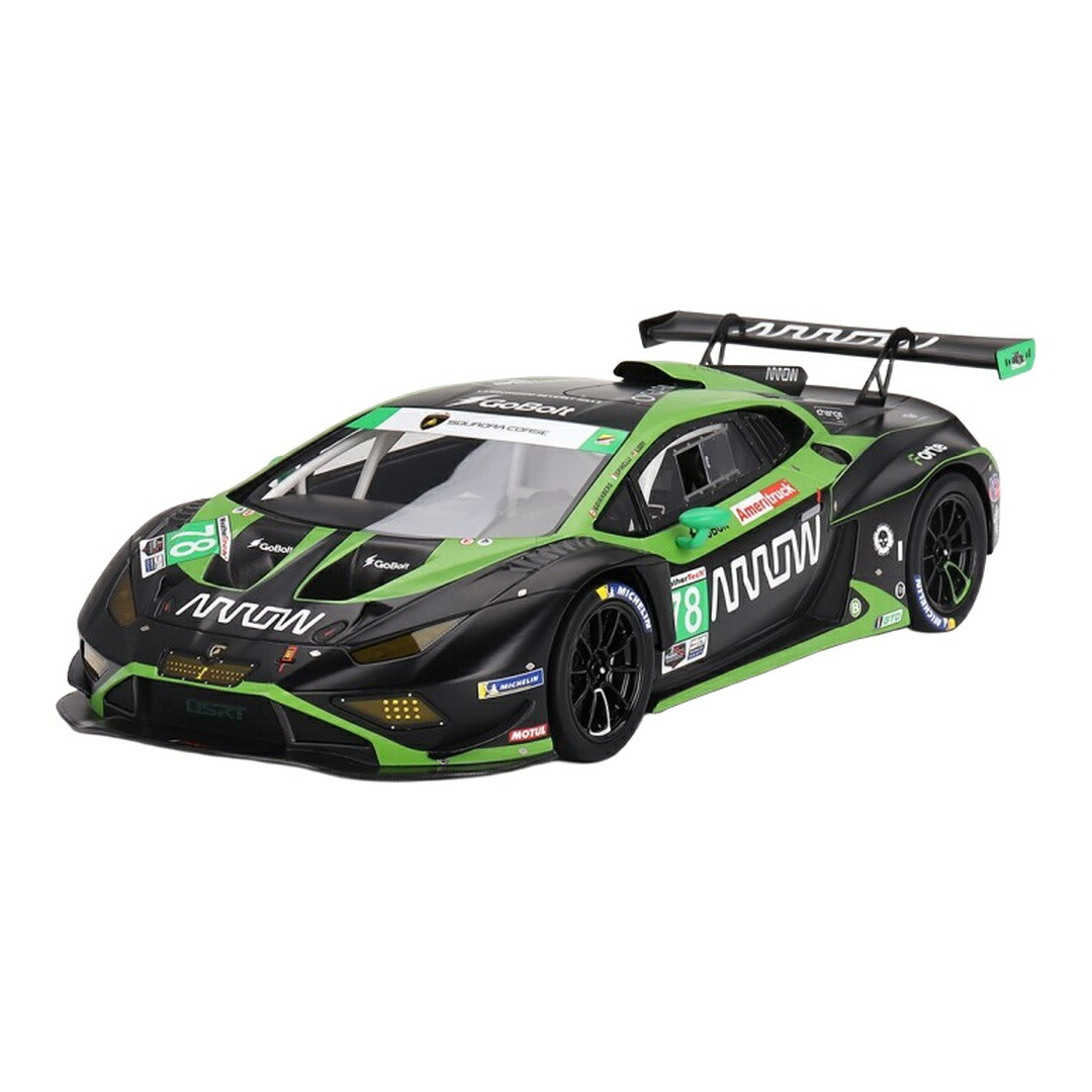 Lamborghiniランボルギーニ Huracan GT3 EVO2 #78 Forte Racing デイトナ24第四次元 2023 黒いこと/緑であること / Top Speed 1