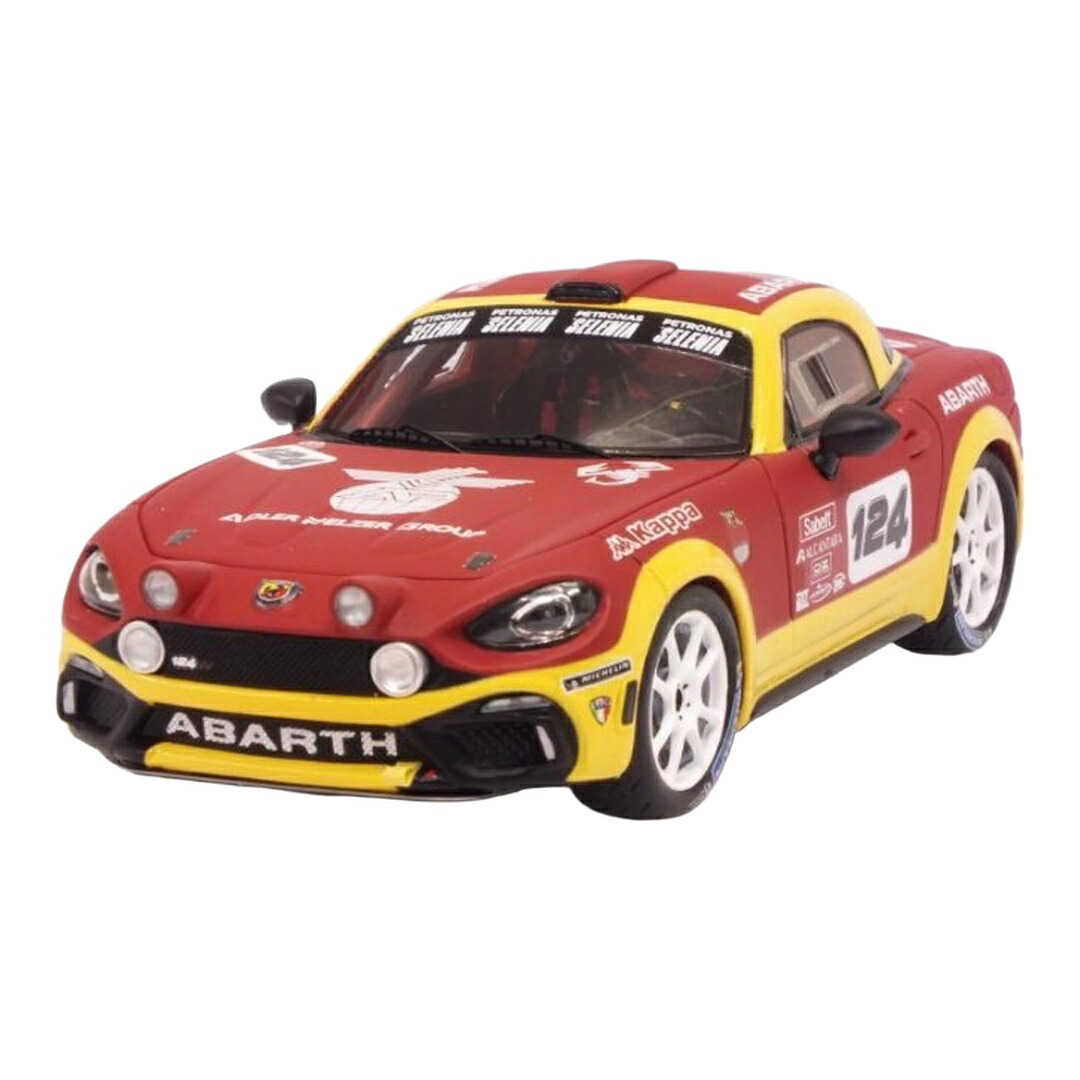 Abarthアバルト 124 Spiderスパイダー Rally #124 レッド/イエロー / TRUE SCALE MINIATURES 1/43 ミニカー|ラストホビー