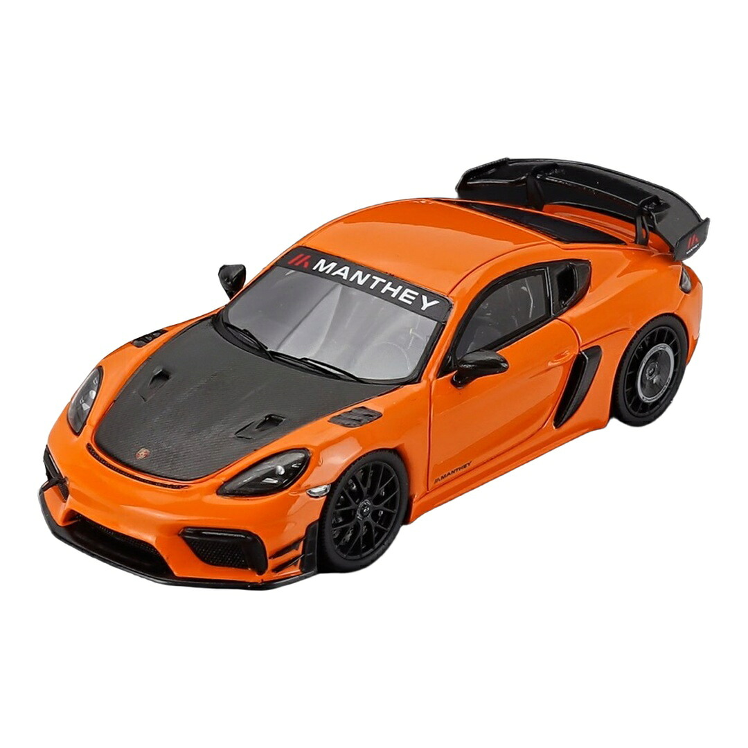 Porscheポルシェ 718 982 Caymanケイマン GT4 RS Mantheyマンタイキット 2024 パステルオレンジ ブラック 1500台限定 / Spark 1/43 ミニカー｜ラストホビー