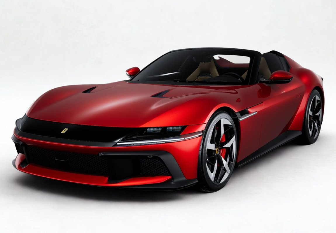 【予約】Ferrariフェラーリ 12Cilindri Spider Rosso Fuoco gloss black silver wheels / BBR 1/18 ミニカー｜ラストホビー