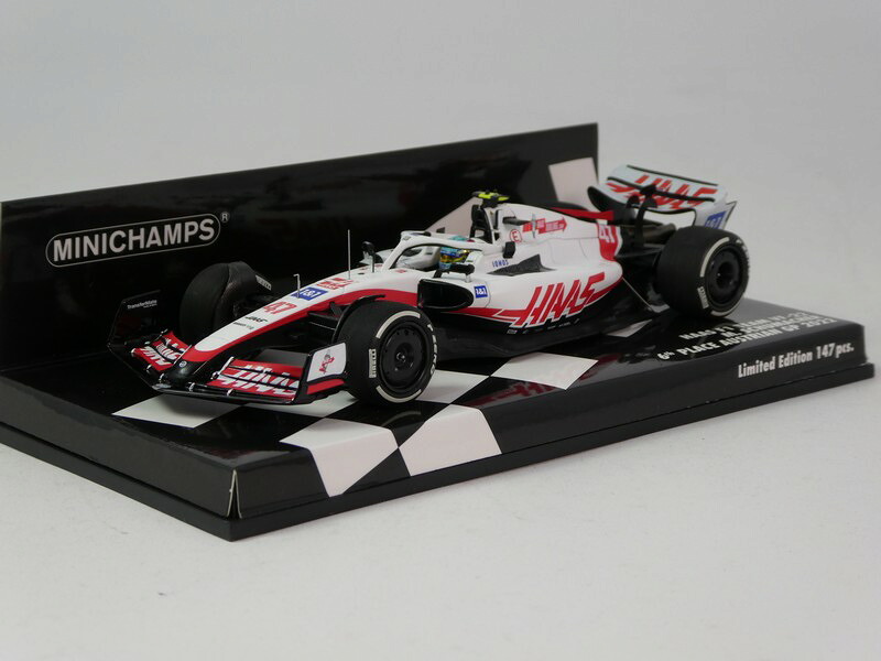 Haasハース VF-22 2022 ホワイト #47 オーストリアGP 6位入賞 147台限定 / MINICHAMPS 1/43 ミニカー｜ラストホビー