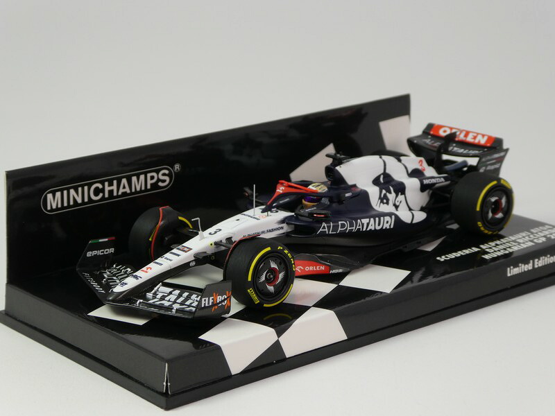 AlphaTauriアルファタウリ AT04 2023 ネイビー/ホワイト #3 ハンガリーGP 限定 / MINICHAMPS 1/43 ミニカー|ラストホビー