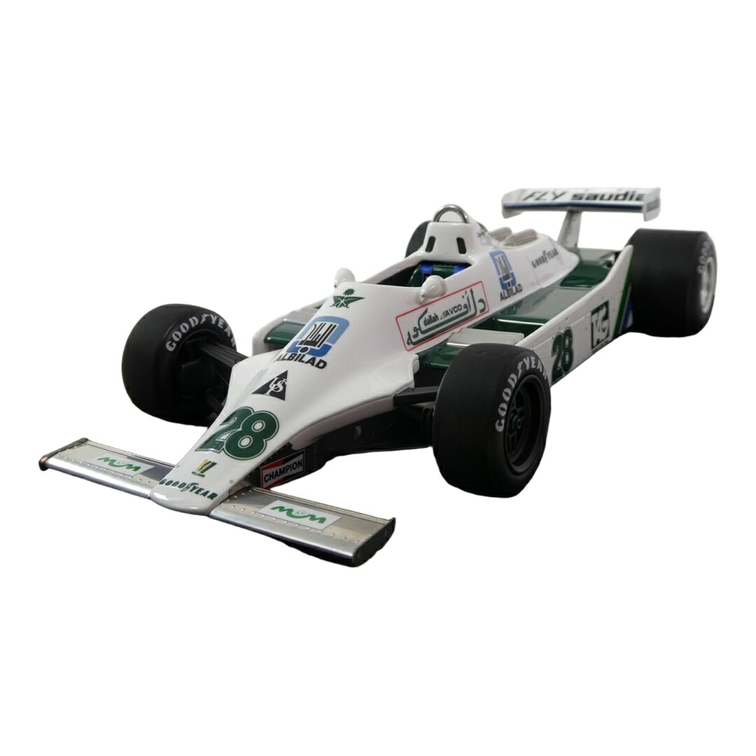 Williamsウィリアムズ FW07 1979 ホワイト/グリーン No.28 優勝車 イギリスGP 限定 / GP Replicas 1/18 ミニカー｜ラストホビー