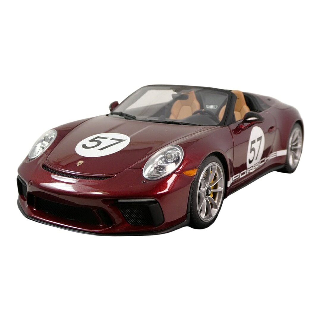 Porscheポルシェ 911 991.2 スピードスター レッド #57 / GT SPIRIT 1/18 ミニカー｜ラストホビー