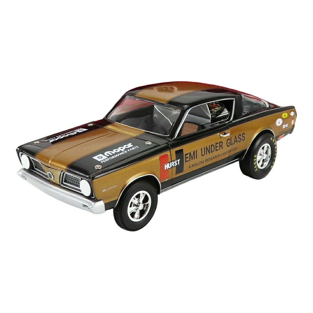 Plymouthプリムス Barracudaバラクーダ HEMI UNDER GLASS 1966 ゴールド/ブラック 限定生産 / HIGHWAY61 1/18 ミニカー|ラストホビー