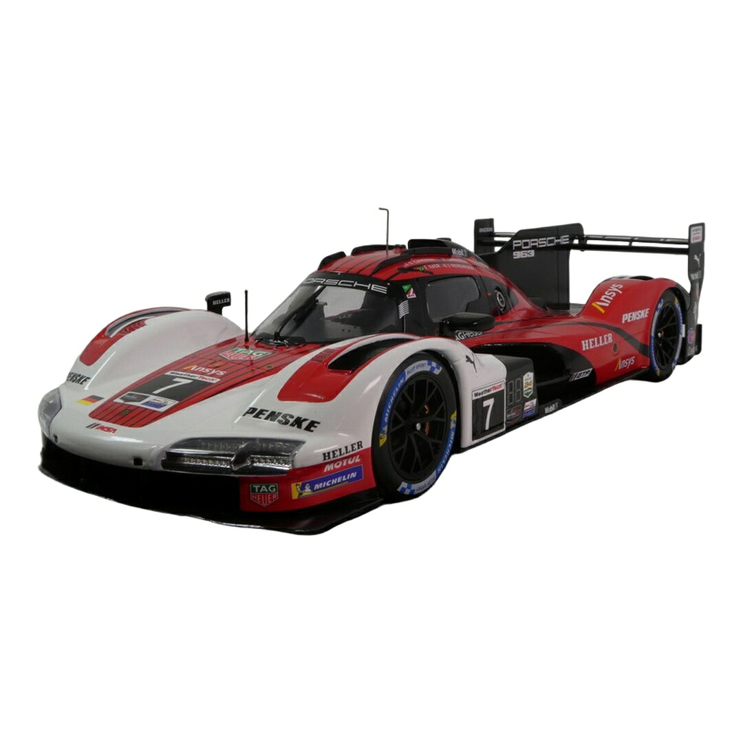 Porscheポルシェ 963 GTP 2024 レッド ホワイト #7 / JADA 1/18 ミニカー｜ラストホビー