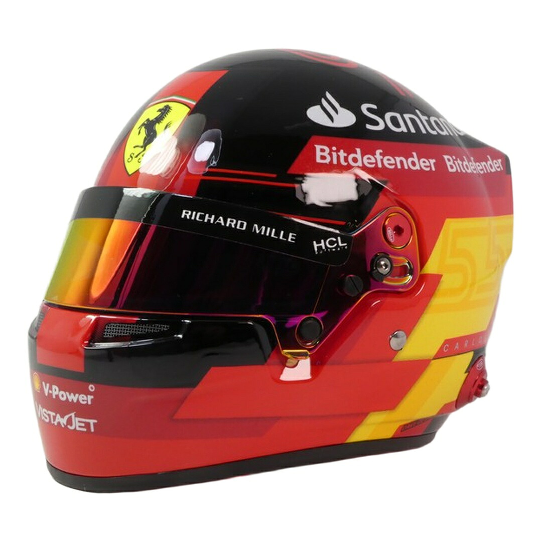 Carlos Sainzカルロス・サインツ ヘルメット 2023 レッド #55 / MINI HELMET 1/2 ミニカー|ラストホビー