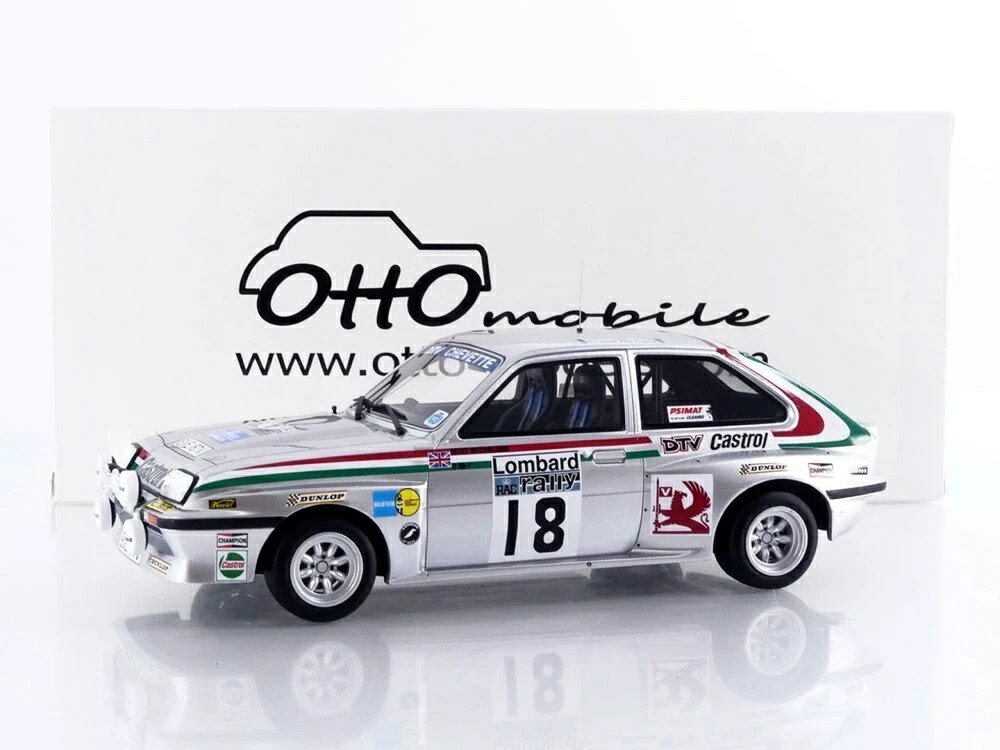 ボクスホール シェヴェット 2300 HSR #18 ロンバード RACラリー 1980 シルバー / Otto mobile 1/18 ミニカー｜ラストホビー