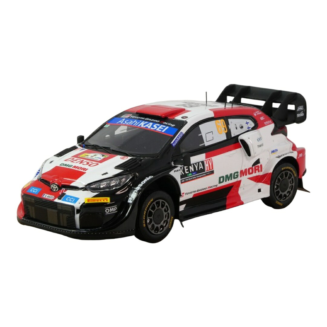 Toyotaトヨタ GRヤリス Rally1 2022 ホワイト/レッド/ブラック #69 ラリーケニア ウィナー / Spark 1/43 ミニカー|ラストホビー