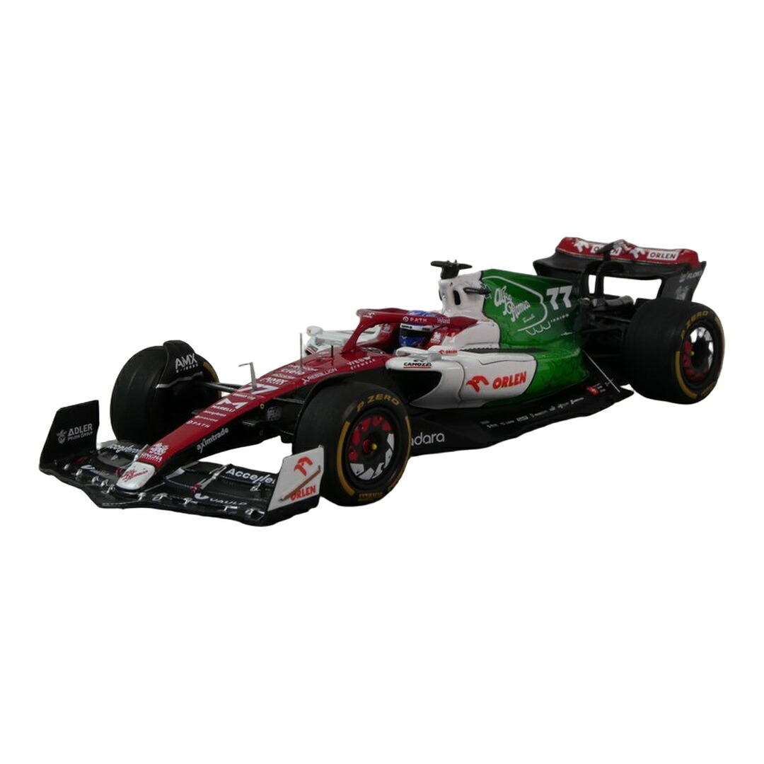 Alfa Romeoアルファロメオ C42 2022 レッド/ホワイト/グリーン #77 アゼルバイジャンGP / Spark 1/43 ミニカー｜ラストホビー
