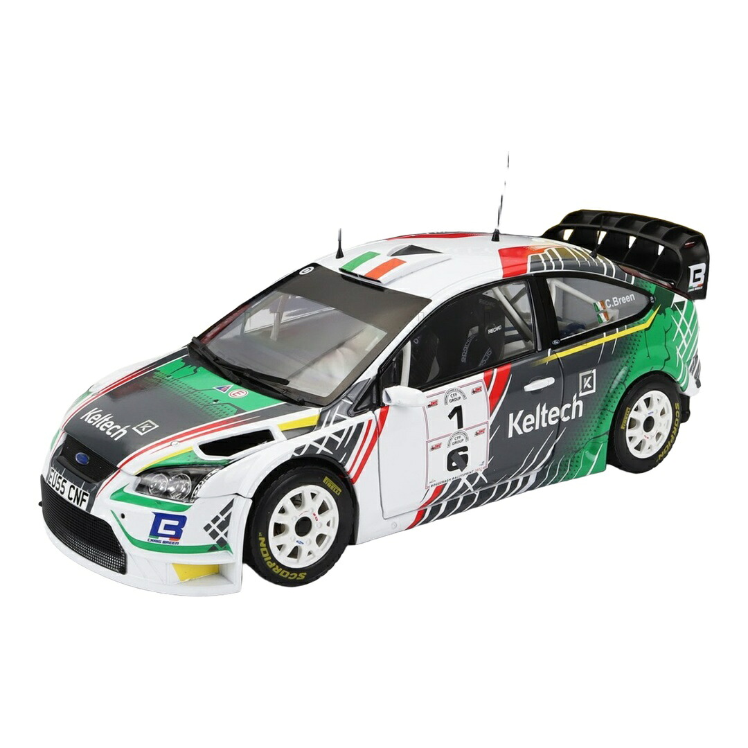 Fordフォード Focus RS WRC #1 Winner Rally Sprint Boggeragh 2022 Craig Breen ホワイト/グリーン/グレー / Sun Star 1/18 ミニカー｜ラストホビー