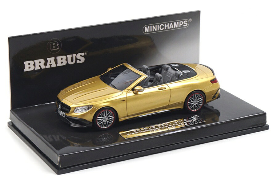 Brabus 850 S-Class Cabriolet 2016 ゴールド / MINICHAMPS 1/43 ミニカー|ラストホビー