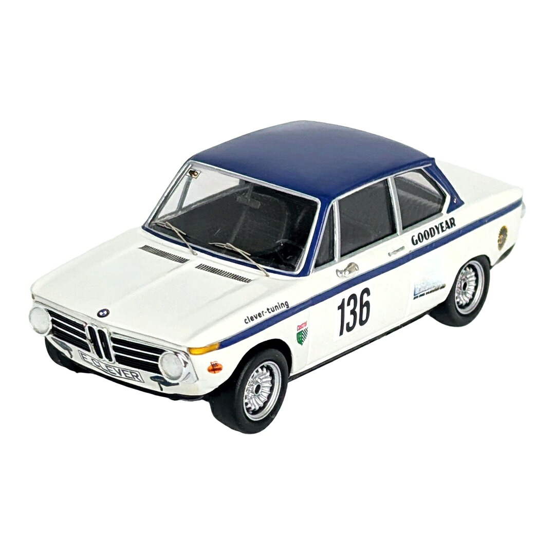 【予約】2026年発売予定 BMW 1602 #136 300km ニュルブルクリンク 1971 Helmut Elmar ホワイト/ブルー 150台限定 / Trofeu 1/43 ミニカー｜ラストホビー