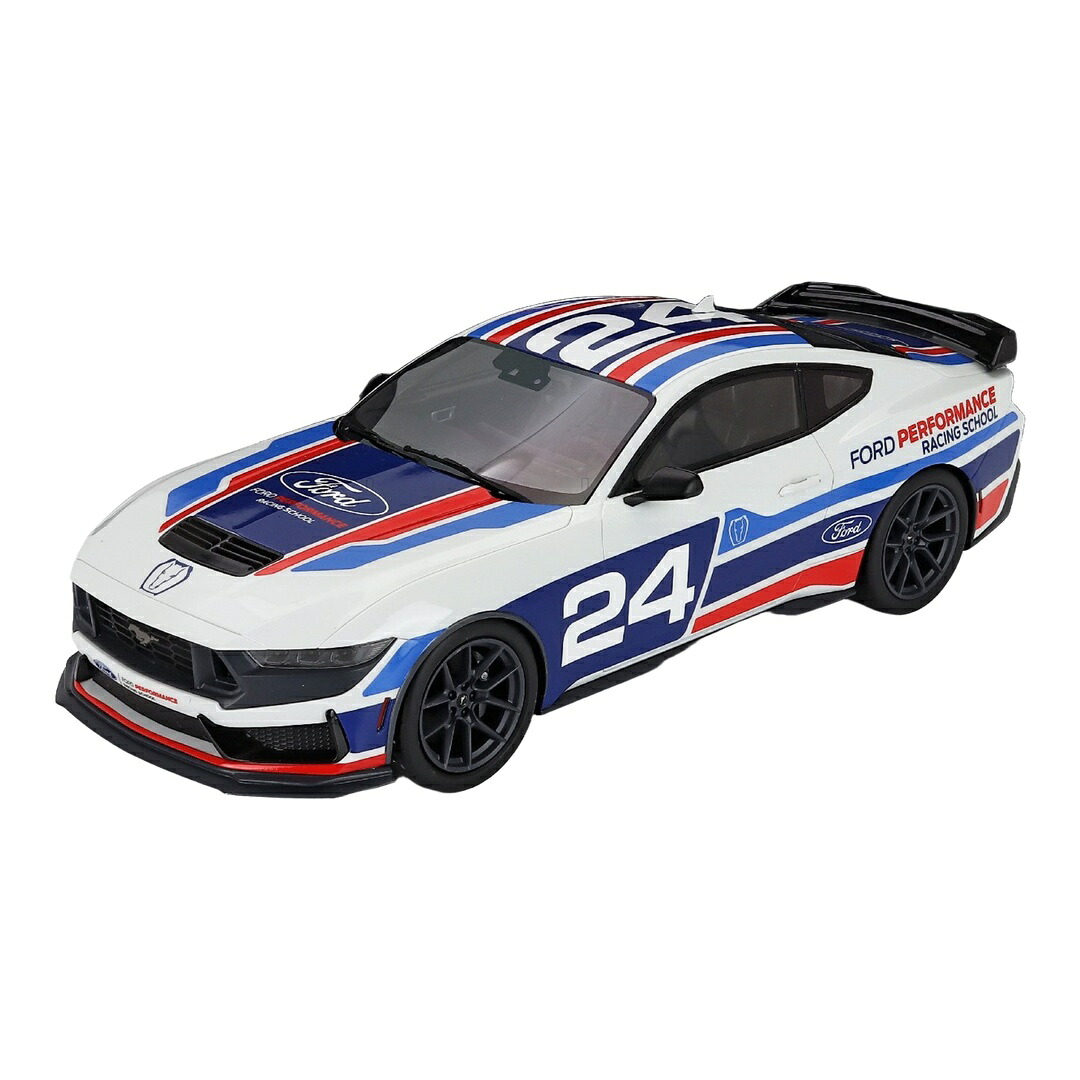 Fordフォード Mustangマスタング Dark Horse #24 Ford Performance Racing School 2025 ホワイト/ブルー/レッド TO / TrueScale 1/18 ミニカー｜ラストホビー