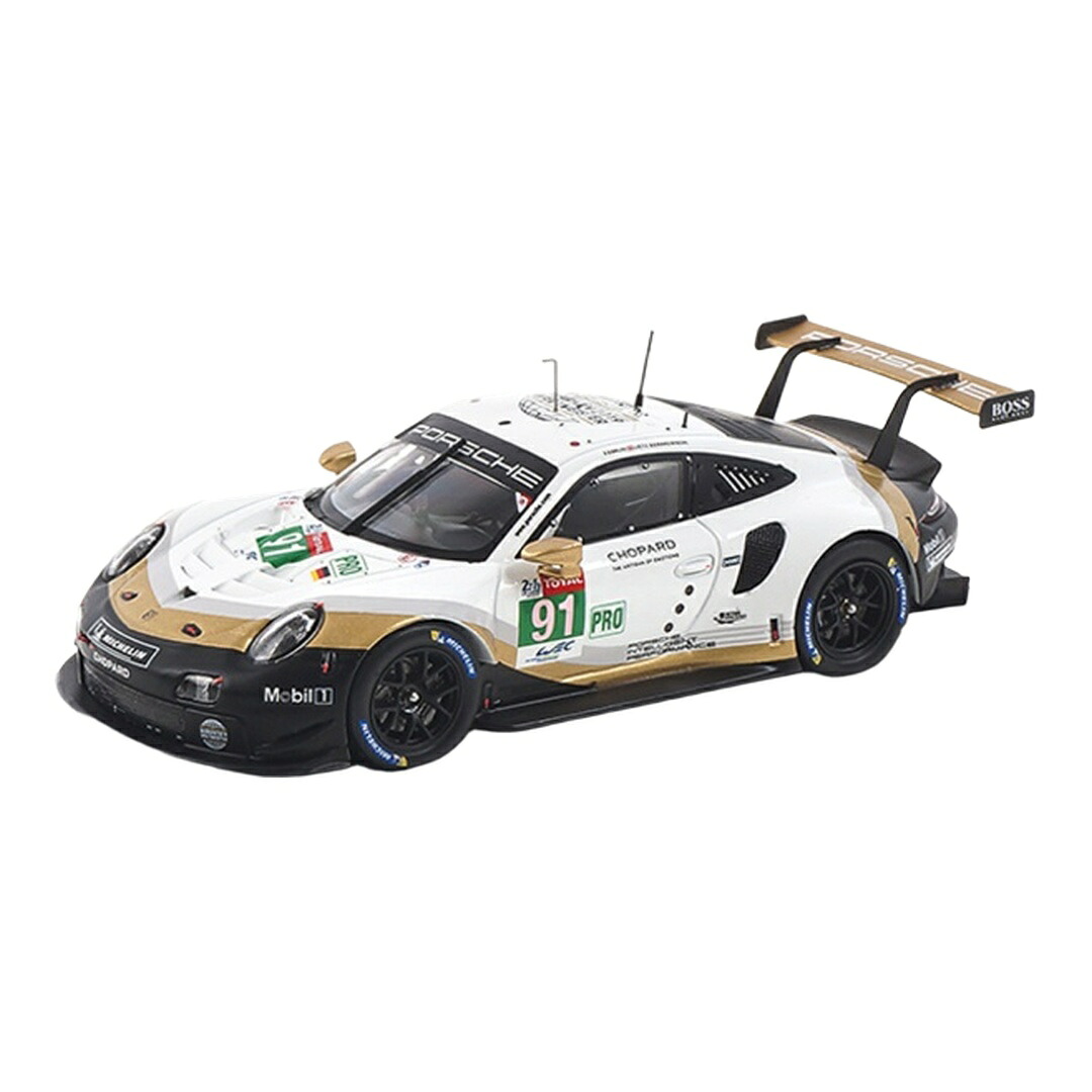Porscheポルシェ 911 RSR #91 WEC SuperSeason 2018/2019 ホワイト/ゴールド ポルシェディーラーモデル / Spark 1/43 ミニカー|ラストホビー