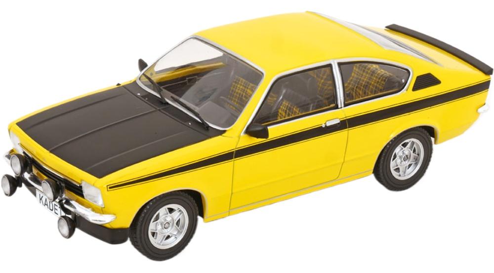 Opel Kadett C 1975 イエロー フラットブラック/ MCG 1/18 ミニカー｜ラストホビー