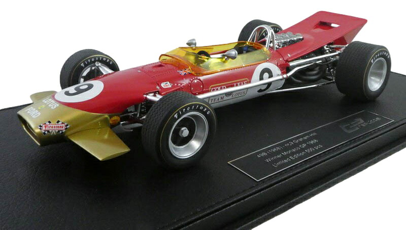 Lotus 49B 1968年 F1 モナコGP 優勝 #9 G ヒル ディスプレイケース付き/ GP Replicas 1/18 ミニカー｜ラストホビー