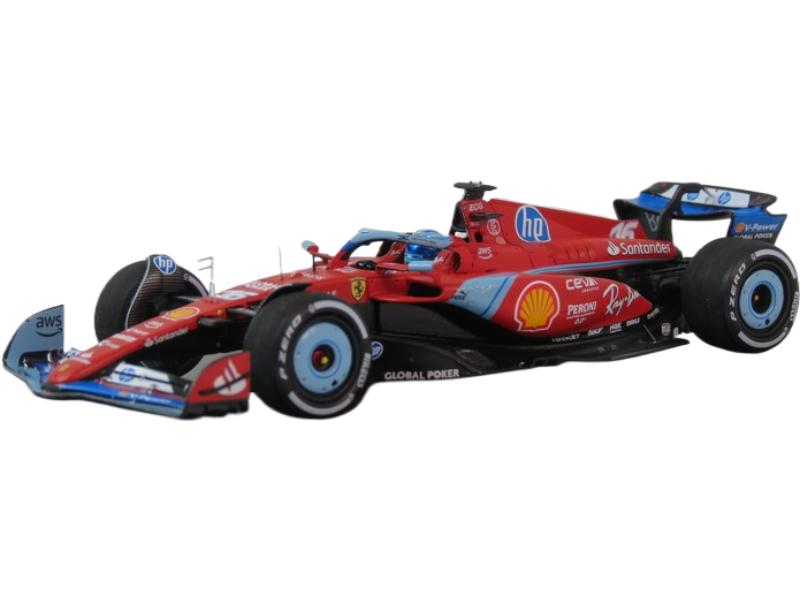 Ferrari 空想科学小説-24 2024年 F1 マイアミGP 3位 #16 C.ルクレール/ LOOKSMART 1/43 ミニカー