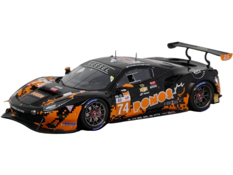 Ferrari 488 GTE 2023年 ルマン24第四次元スピード競技 #74 Cozzolino Tsujiko Yokomizo/ LOOKSMART 1/43 ミニカー