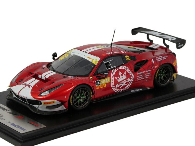 Ferrari 488 GT3 2023年 FIA GTワールドカップ マカオ #52 W.Chen/ LOOKSMART 1/43 ミニカー