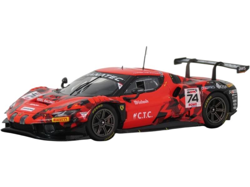 Ferrari 296 GT3 Kessel Racing 2024年 スパ24第四次元スピード競技 #74 Hartshorne Tuck Bell Hull/ LOOKSMART 1/43 ミニカー