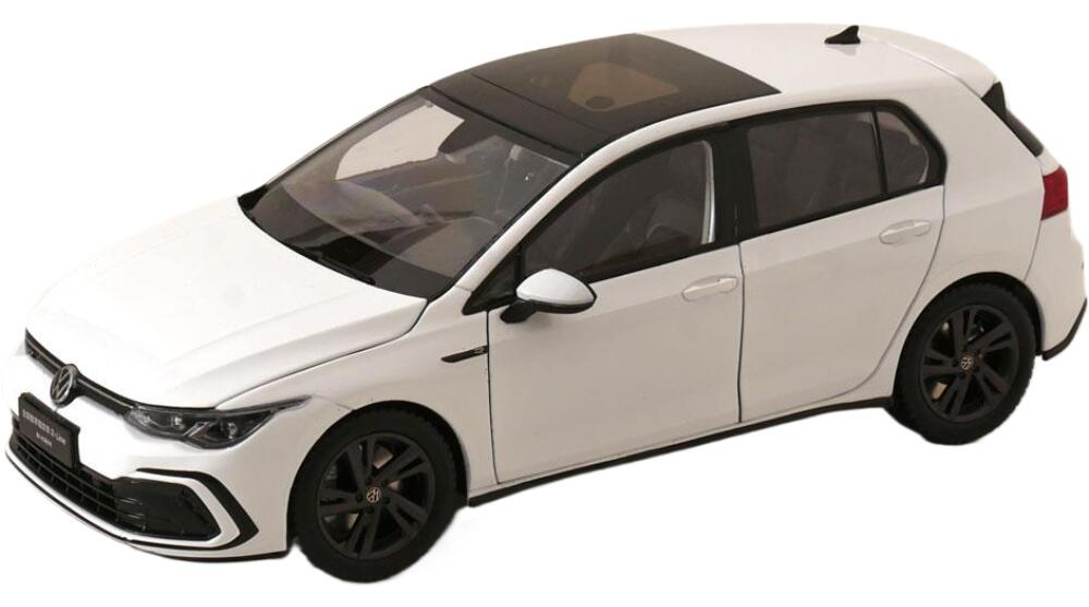 VWフォルクスワーゲン Golfゴルフ 8 RLine R生産ライン 2020 白いこと / Paudi 1/18 ミニカー