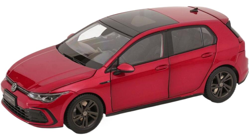 VWフォルクスワーゲン Golfゴルフ 8 R Line R生産ライン 2020 レッドメタリック / Paudi 1/18 ミニカー