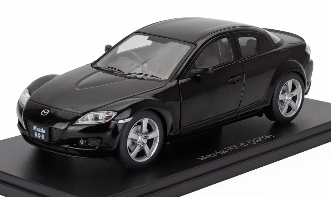 MAZDAマツダ RX 8 COUPEクーペ 2003 黒いこと HACHETTE-JAPANESE-CAR-COLLECTION / EDICOLA 1/24 ミニカー ミニカー・トイカー-車-おもちゃ