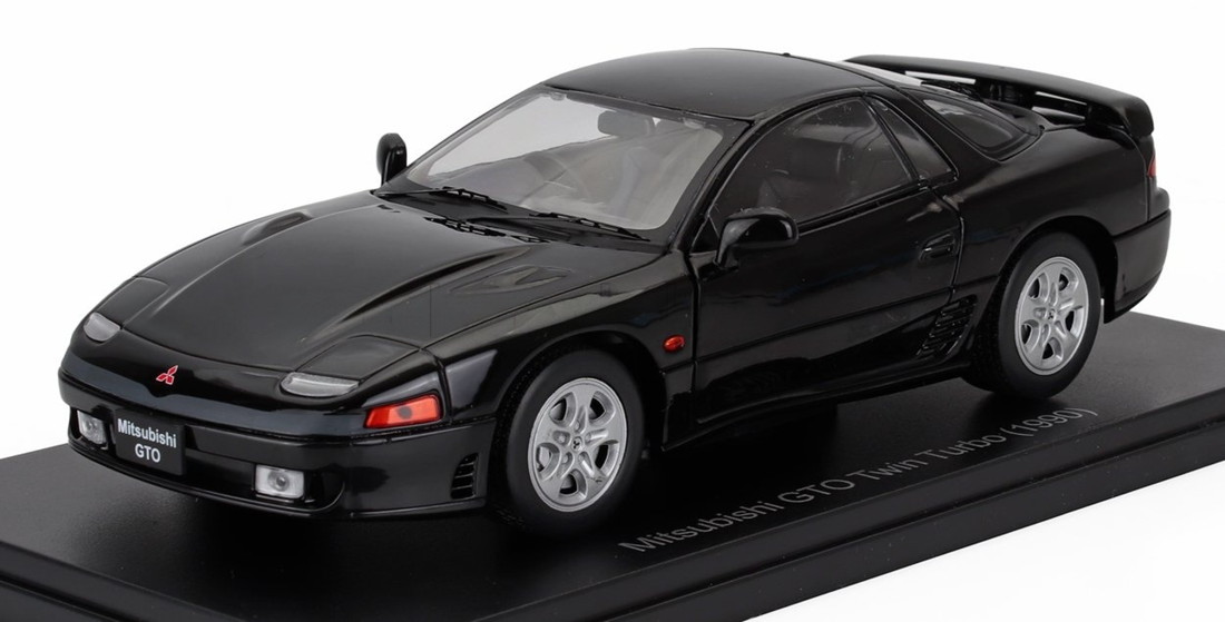 MITSUBISHI三菱 GTO ツインターボ 1990 黒いこと HACHETTE-JAPANESE-CAR-COLLECTION / EDICOLA 1/24 ミニカー ミニカー・トイカー-おもちゃ
