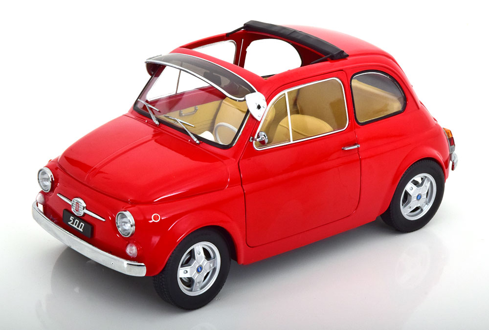 Fiat 500 Fカスタム 脱着式ホンブルグ帽とっ始め付 1968/ KK-Scale 1/12 ミニカー