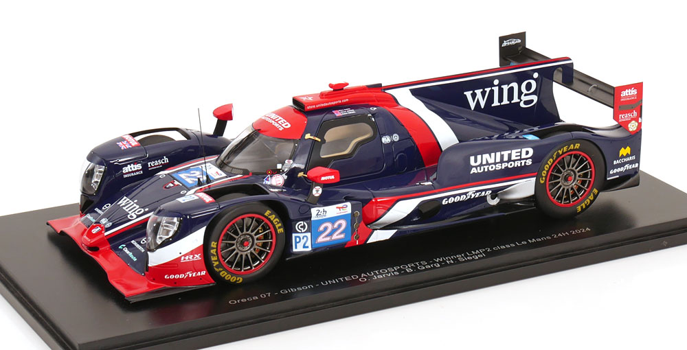 Oreca 07 Gibson 優勝 LMP2クラス 24時間ルマン Jarvis/Garg/Siegel 2024 ケース付き/ Spark 1/18 ミニカー 33,215円